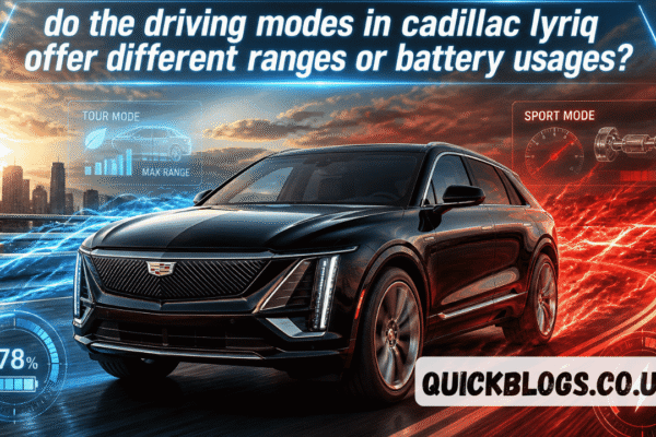 do the driving modes in cadillac lyriq offer different ranges or battery usages?