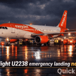 easyjet flight u2238 emergency landing newcastle