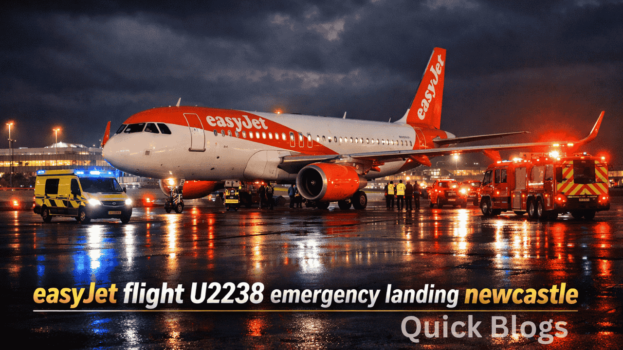 easyjet flight u2238 emergency landing newcastle