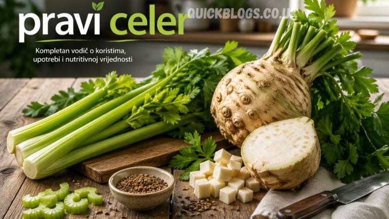 Pravi celer: complete guide to its benefits, uses, and nutritional value