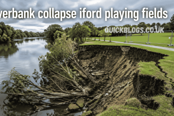 riverbank collapse iford playing fields