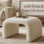 sohl boucle waterfall ottoman