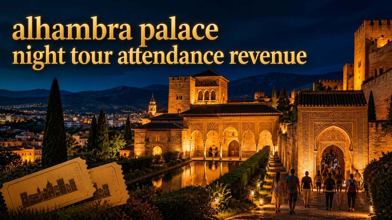 alhambra palace night tour attendance revenue