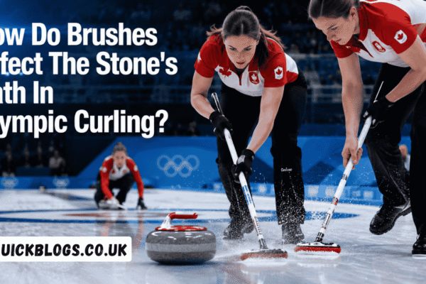 how do brushes affect the stone's path in olympic curling?