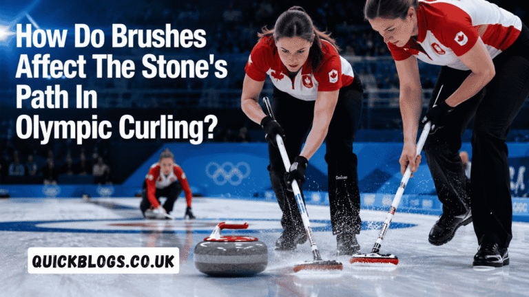 how do brushes affect the stone's path in olympic curling?
