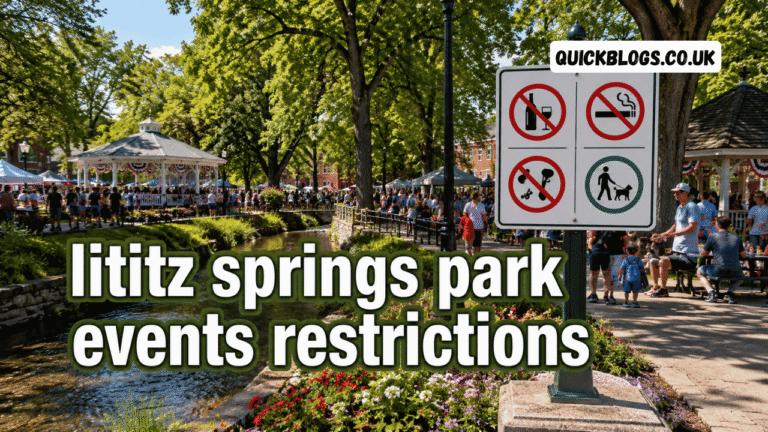 lititz springs park events restrictions