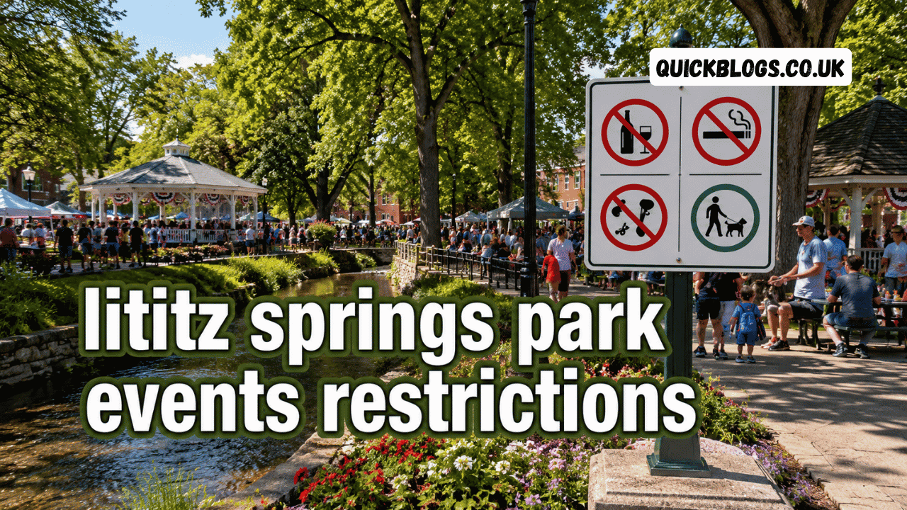 lititz springs park events restrictions